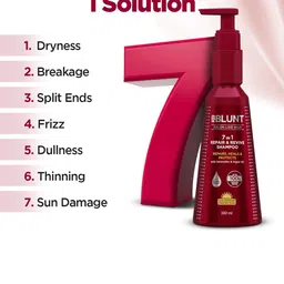 BBLUNT 7 In 1 Repair & Revive Shampoo For Damage Repair - 300ml image 4