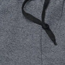 TINY HUG Boys Charcoal Grey Solid Slim-Fit Joggers image 2