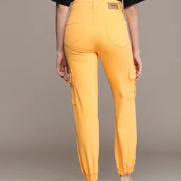 Roadster Women Solid Baggy Fit High-Rise Joggers image 2