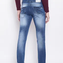 Duke Men Blue Regular Fit Mid-Rise Mildly Distressed Stretchable Jeans image 4