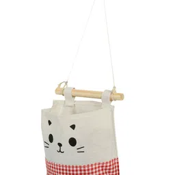 Cortina Unisex White & Red Printed Handbag Organiser image 3