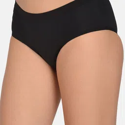 mod & shy Women Black Solid Hipster Briefs-MU158 image 4