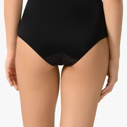 Amante Woman Black Lace Full Coverage Hipster Briefs- PAN72002 image 3