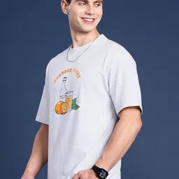 Mast & Harbour Graphic Printed Drop-Shoulder Sleeves T-shirt image 4