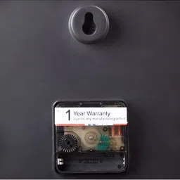 Home Centre Black & Peach-Coloured Printed Contemporary Round Shaped Wall Clock image 4