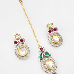 Anouk Kundan-Studded Jewellery Set image 5