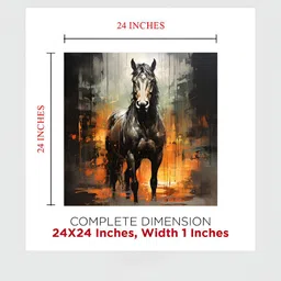 OLIVE TREE Red & Black 1 Piece Birds and Animals Wall Art image 2