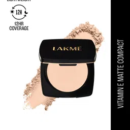 Lakme Forever Matte Compact, Smooth Finish, Lasts for 12 Hrs, Even Toned Look, Coral, 9g image 2