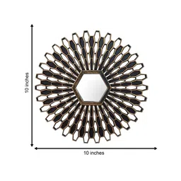 Art Street Set of 3 Brown & Black Beautiful Large Wall Mirror image 3