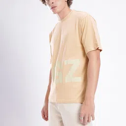 glitchez Men Typography Printed Drop-Shoulder Sleeves Pure Cotton T-shirt image 2