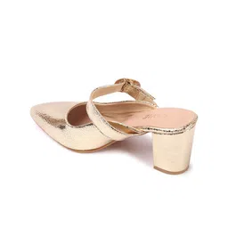 Lavie Women Pointed Toe Block Pumps with Buckles image 4