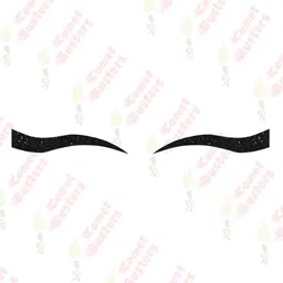 Comet Busters Glitter Eyeliner Sticker - Black image 4