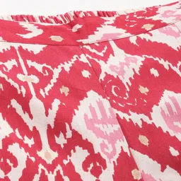 Anayna Printed Pure Cotton Peplum Top with Trousers image 4