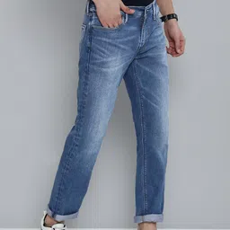 Levis Men Mid Rise Slim Fit Heavy Fade Stretchable Jeans image 2