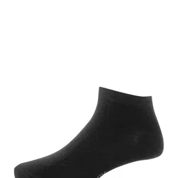 Van Heusen Men Pack Of 3 Black Solid Ankle-Length Socks image 4