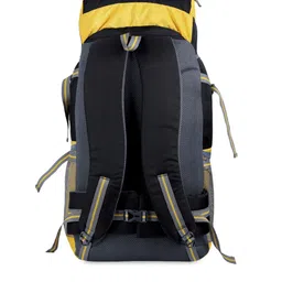 Leather World Unisex Black & Yellow Colourblocked Large 41 Litre Rucksack image 2