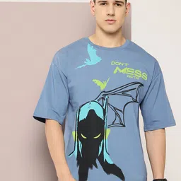 Kook N Keech Batman Printed Drop-Shoulder Sleeves Pure Cotton T-shirt image 3