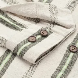 WROGN Striped Knitted Oversized Casual Shirt image 3