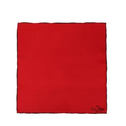 Louis Philippe Men Red Pocket Square image 2