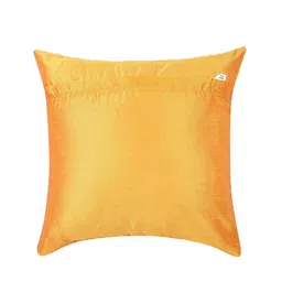 Alina decor Yellow & Gold Set of 5 Self Design Square Cushion Covers image 3