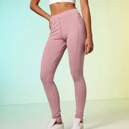 HRX by Hrithik Roshan Women Unity Story Rapid-Dry Printed Training Tights image 4