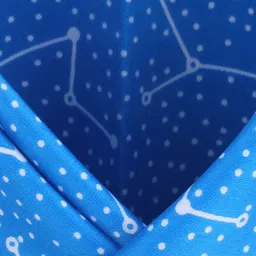 Alvaro Castagnino Blue and Black Printed Pocket Square image 2