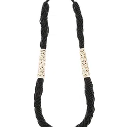 bamboo tree jewels Bamboo Black Metal Handcrafted Necklace image 2