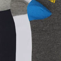 ROMEO ROSSI Men Pack of 3 Multicoloured Ankle-Length Socks image 3