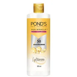 Ponds Set of Sun Miracle SPF50 Light Body Lotion 90ml & SPF55 Serum Boost Sunscreen 50g image 5