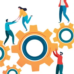 rawpockets Multicolored TeamworkWall Stickers image 4