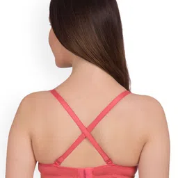 KOMLI Set Of 2 Solid Non-Wired Heavily Padded T-shirt Bra K9555-2PC-CRL image 3