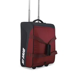 Arctic Fox Unisex Maroon & Black Printed Soft-Sided Cabin Duffel Trolley Bag image 5