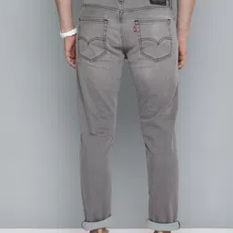 Levis Men Grey 512 Slim Fit Light Fade Stretchable Jeans image 3