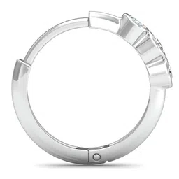 KUBERBOX 18K White Gold Diamond Caprice Nose Ring image 4