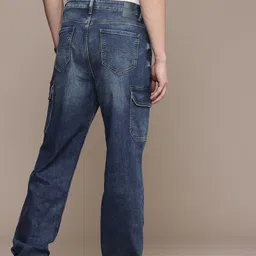 Nautica Men Heavy Fade Stretchable Caro Style Jeans image 4