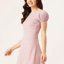 Sleek Italia Checked A-Line Mini Dress image 4
