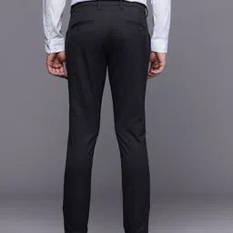 Louis Philippe Ath.Work Men Comfort Tapered Fit Textured Smart Casual Trousers image 5