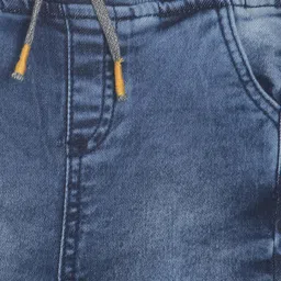 MINI KLUB Boys Blue Regular Fit Mid-Rise Clean Look Stretchable Jeans image 3