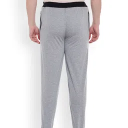 mack jonney VIMAL JONNEY Men Grey Melange Solid Lounge Pant image 4