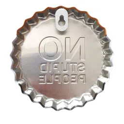 Art Street White No Stupid People Beyond This Point Wall Decor image 2