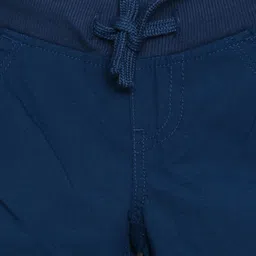 Pepe Jeans Boys Blue Solid Regular Fit Cargo Shorts image 2