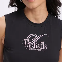 glitchez Printed Sleeveless Bodycon Top image 4