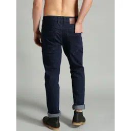 Roadster Men Navy Blue Slim Fit Mid-Rise Clean Look Stretchable Jeans image 5