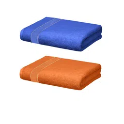 Kuber Industries Set Of 2 Solid 500 GSM Cotton Bath Towels image 4