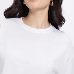 glitchez Drop-Shoulder Sleeves Crop Boxy T-shirt image 2