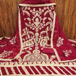 Maroosh Floral Embroidered Unstitched Dress Material-picture-32