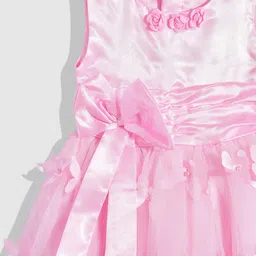 YK Embellished Ruffled Net Fit & Flare Dress image 4