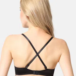 Van Heusen Solid Lightly Padded Plush Back No Slip Strap Wireless T-Shirt Bra image 4