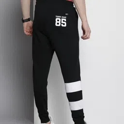 Tommy Hilfiger Men Sustainable Pure Cotton Striped Mid-Rise Joggers image 5
