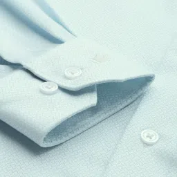 Louis Philippe Self Design Textured Classic Fit Pure Cotton Formal Shirt image 4